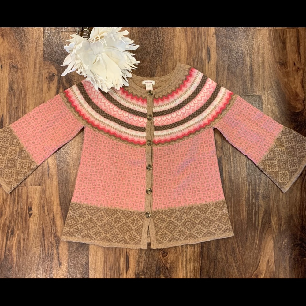 Sundance | Alpine Cardigan | Pink/Tan | S